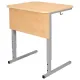 Стол-парта 1-местный регулируемый СУТ.54, 600х500х640-780 мм, рост 4-6, серый каркас, ЛДСП клён. Фото товара с разных ракурсов.