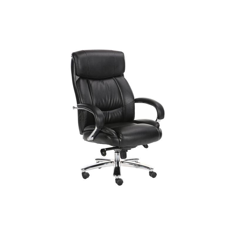 Кресло офисное  PREMIUM "Direct EX-580", хром, рециклированная кожа, черное главное фото