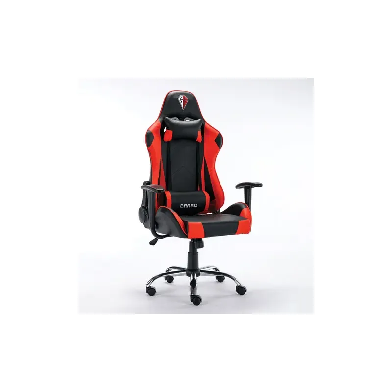 Игровое кресло  "Hunter GM-130", две подушки, экокожа, черное/красное, 532797 главное фото