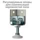 Стеллаж металлический  "MS Plus-185/30-4", 1850х1000х300 мм, 4 полки, регулируемые опоры, 291104, S241BR153402. Фото товара с разных ракурсов.